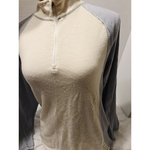 L.L. Bean Women's Merino Wool Mid Weight Base Layer Quarter Zip Sz L Workout - Picture 3 of 9